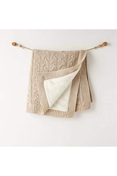andywawa Ac26340 Knitwear Blanket Beige Melange