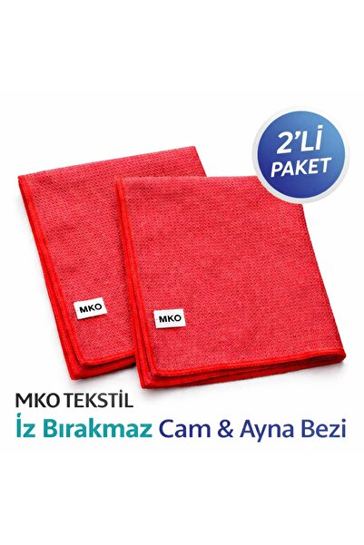 MKO TEKSTİL ÇOK AMAÇLI 40 X 40 DEKORATİF CAM VE GENEL TEMİZLİK BEZİ 2'Lİ PAKET