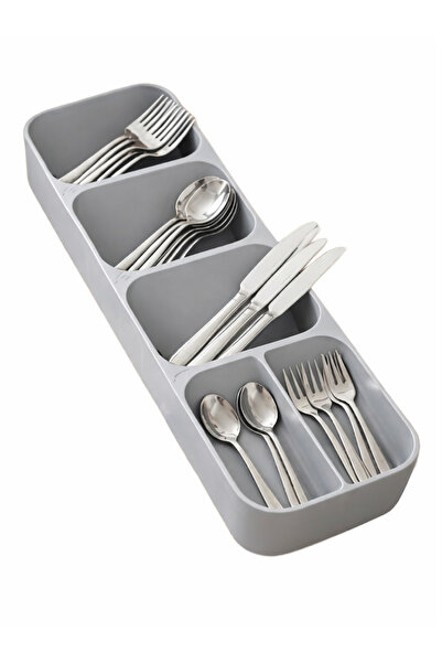 BEYLİNİ 5-Compartment Drawer Cutlery Organizer, In-Cabinet Organizer, Practic...