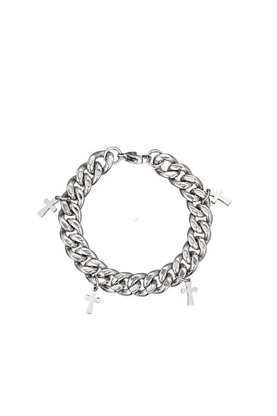 EFAYN.RO Unisex bracelet, minimalist model with multiple cross pendants, I be...