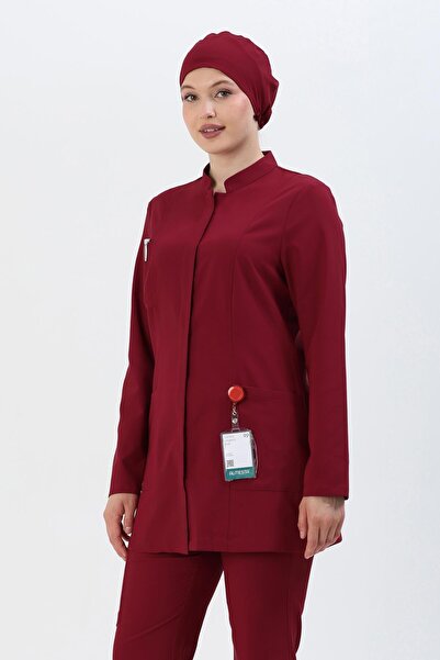 almesta Premium ZAYAH Cerrahi Tesettür Üst - Bordo