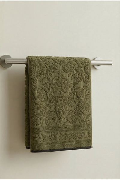 Anılsan Harmony Khaki Hand Towel - 50X90 Cm, 230Gr, 100% Cotton