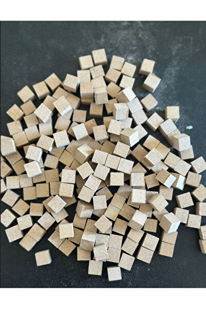 Nest WoodTr 1x1x1cm 100 ADET MDF Küp Ham Doğal Boyanabilir MDF Küp Minecraft ...