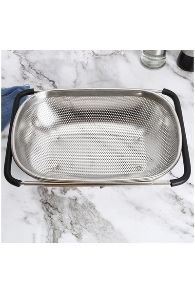 OEM Strecurătoare extensibilă din aluminiu pentru chiuvetă – 36 x 24 cm