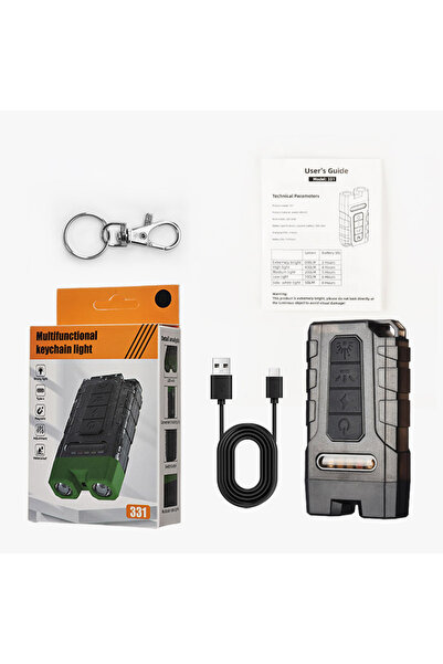 idragon 331 LED Tactical Zoom El Feneri – USB Şarjlı, Uzun Menzilli Süper Par...