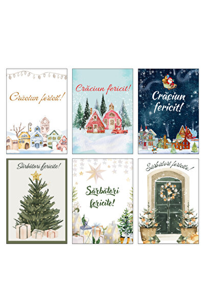 OEM Set of 10 Christmas/holiday cards, size 13x18 cm with envelope included