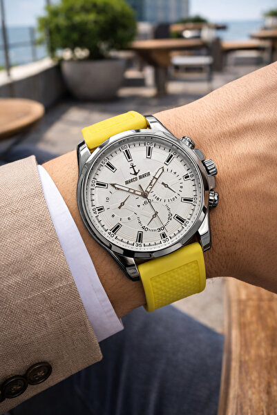 MARCO MARİN Silicone cord men's watch