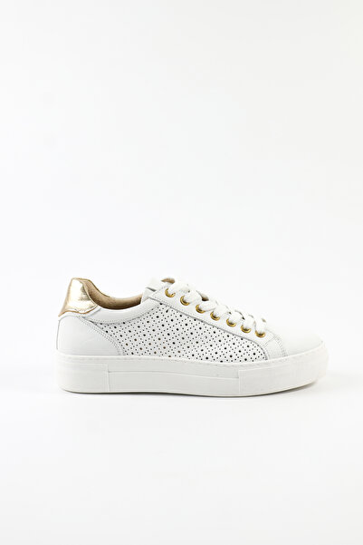 Tuna Genuine Leather White Sports Women's Shoes - Z260191