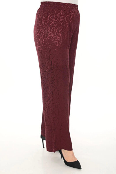 Lady Majestic Women's Jacquard Comfortable Cut Pants with Elastic Waist – Sty...
