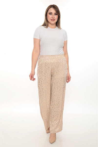 Lady Majestic Women's Jacquard Comfortable Cut Pants with Elastic Waist – Sty...