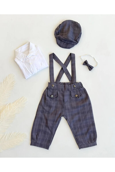 hümabebe طقم ملابس أطفال رجالي مكون من مخطط قطع باللون الأبيض من كاري