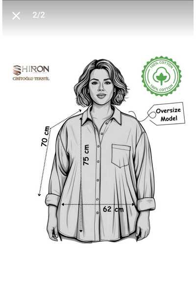blackbonds Kadın Oversize Kahverengi Pamuklu Rahat Keten Gömlek – Yaz Koleksiyonu