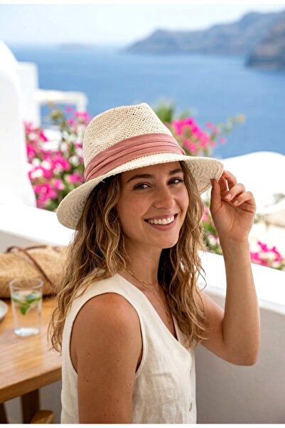 LAGRANZE قبعة كوستا بنما القشية