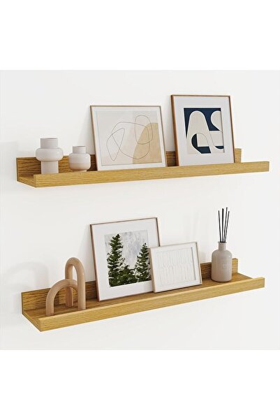 F4A Set 2 Etajere Minimaliste EDACS – Finisaj Lemn Premium (40 cm)