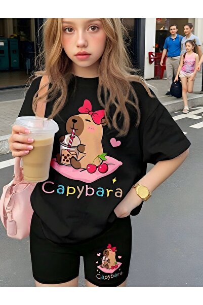 BENROMA Capybara Printed Unisex Children's T-Shirt 2Gh6