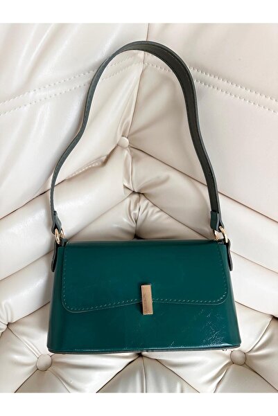 minebag Covered Baguette Lara Women's Hand and Shoulder Bag Bag Green