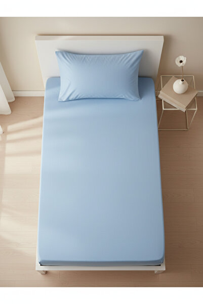 YAZICI 100X200 Fitted Sheet Set 1 Piece with Pillow Cases 80% Cotton% 20% Pol...