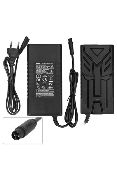 KuKirin Încărcător pentru trotinetă 54.6V 2A – Încărcător CQ cu 3 pini și ven...