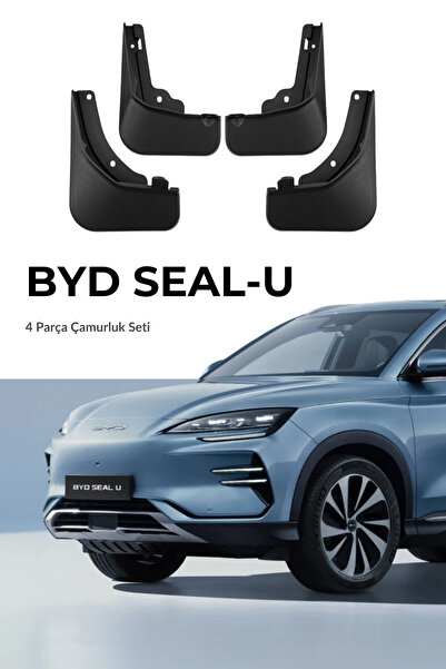 C9 BYD Seal U Uyumlu 4lü Oto Paçalık Çamurluk Koruyucu Siyah Set