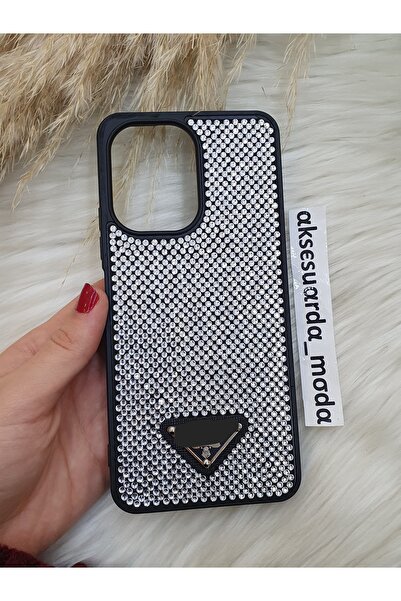 ZB Aksesuarda Moda Redmi 13C and Poco C65 Compatible Luxury Full Stone Brande...