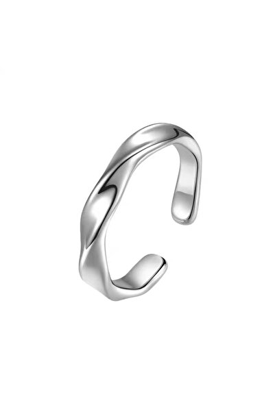 EFAYN.RO Unisex ring, minimalist model, liquid fashion design theme, adjustab...