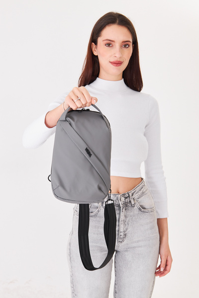 Superbag Su Geçirmez Deri Çapraz Askılı Bel ve Omuz Çantası Unisex Günlük Kul...