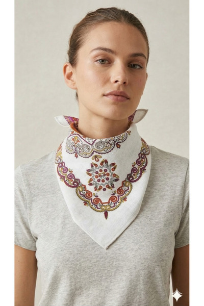 PETEK AKSESUAR Bati̇k D Patterned Bandana