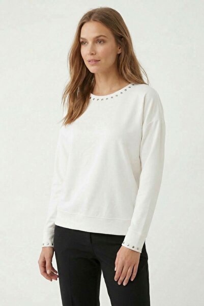 Rays Εκρού μπλούζα με ισπανικό μανίκι και λαιμόκοψη ποδηλάτου 8211