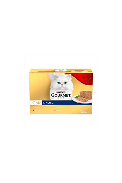 Gourmet Gold Kıyılmış Karışık Çeşitli Yetişkin Kedi Konservesi 85 gr 12 AL 9 ÖDE