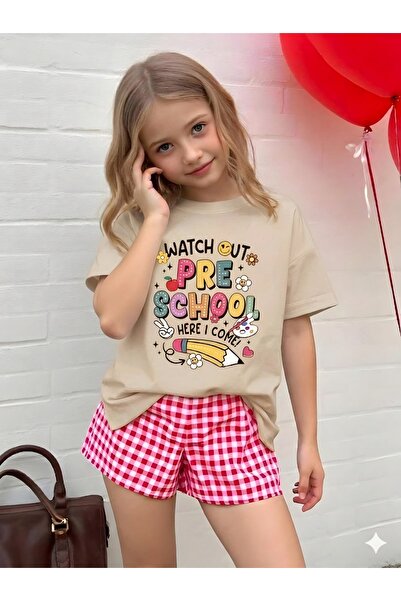 E-ROMA Pre School Printed Unisex Children's T-Shirt 2Gh5