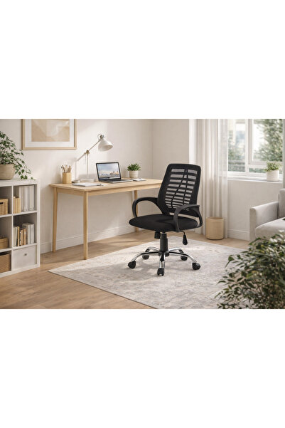 UnicSpot Scaun de birou, mesh negru, 58x60x87.5-97.5 cm