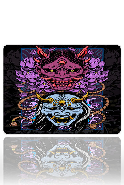 urzuva Shadow Oni Gaming Oyuncu XXL Mouse Pad Kaydırmaz Dikişli Mousepad 40x3...