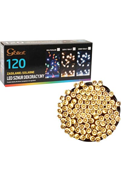 Goliat LAMPKI CHOINKOWE 120 LED-SOLARY CIEPŁY BIAŁY
