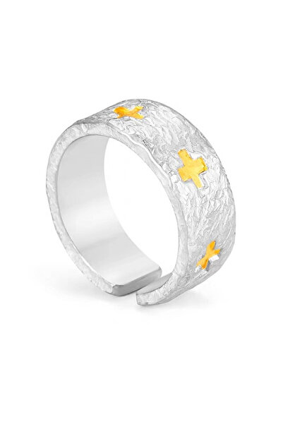 EFAYN.RO Inel unisex, model special cu cruciulite multiple, tematica holy cro...