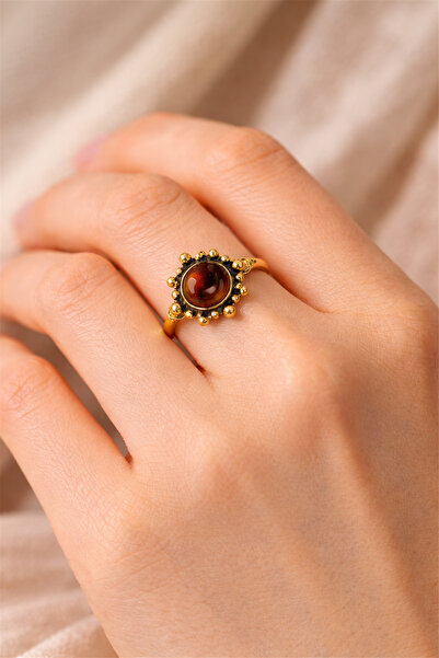 Brandsmiths خاتم من الحجر الطبيعي والنحاس