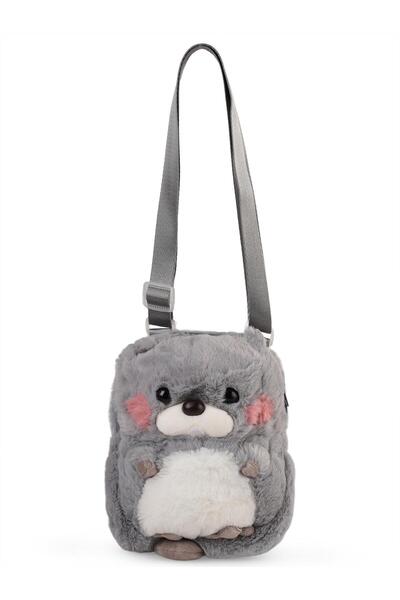 CAN OYUNCAK Λούτρινη τσάντα ώμου 20 εκ. Groundhog - Standard
