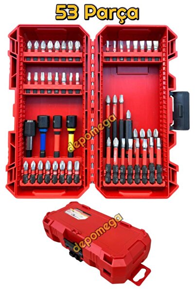 DepoMega 53 Parça Vidalama Bits Uç Seti Mıknatıslı Özel Kutulu Yıldız Torx Al...