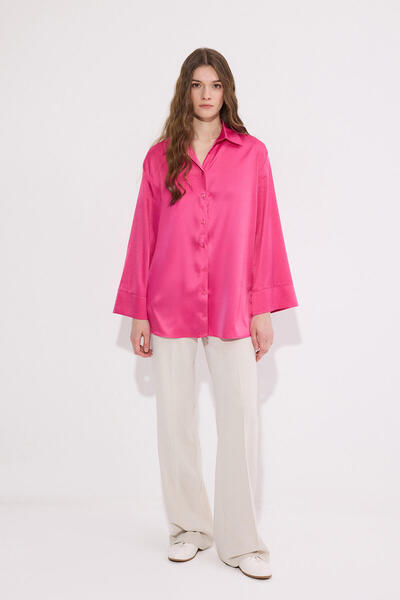 Touché Privé Wide Sleeve Satin Shirt