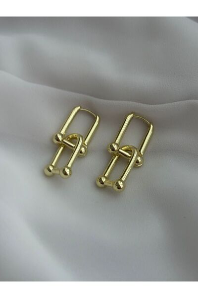 Inovius Elegant Earrings, Gold Plated Copper - LMG4081