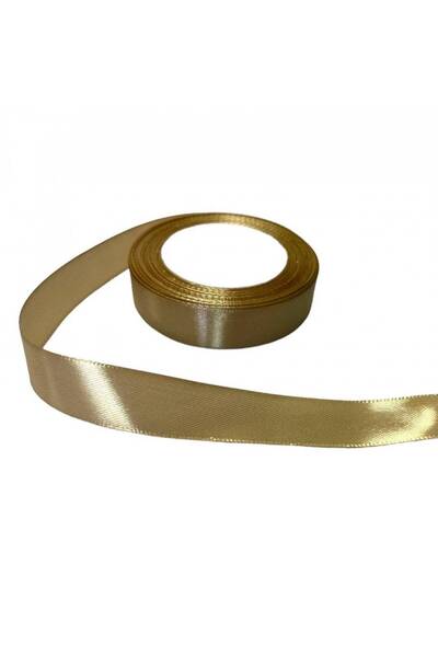OEM Set of 3 rolls Satin Ribbon 2cm/22m Gold 105