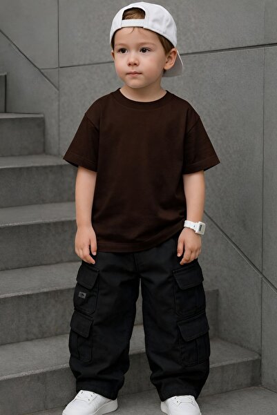 DM DOLCE MORE تي شيرت للأطفال بدون طباعة للجنسين 2GH3