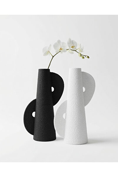 Elana Design Vază Yin Yang - Set de 2 vaze moderne și elegante pentru flori