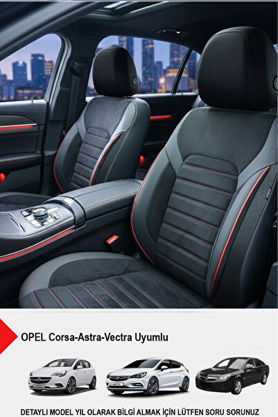 GM-DESIGN Alcantara Series Luxury Car Seat Cover - (Opel Corsa-Astra-Vectra C...