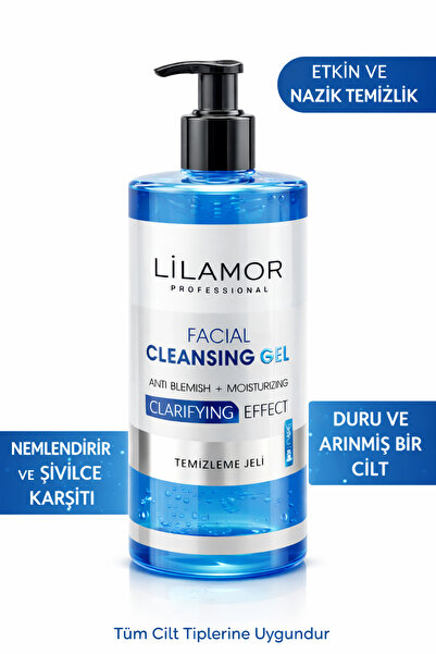 Lilamor Cilt Temizleme Jeli Leke Karşıtı Nemlendirici Arındırıcı Etkili 400 ml