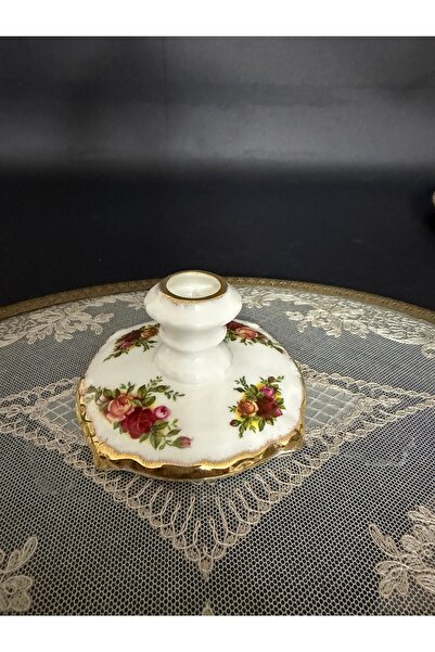 Royal Albert old country roses şamdan