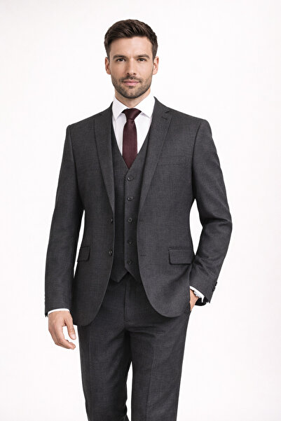 CARLIONE Erkek Regular Fit Klasik Takım Elbise – Premium Kumaş, Modern ve Şık...