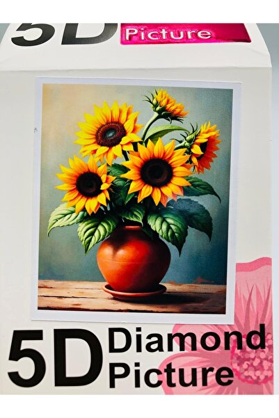 DUCK HOBY 50x40 Boncuklu Taş Mozaik Elmas Goblen Pano Tablo Resim Boncuk Puzz...