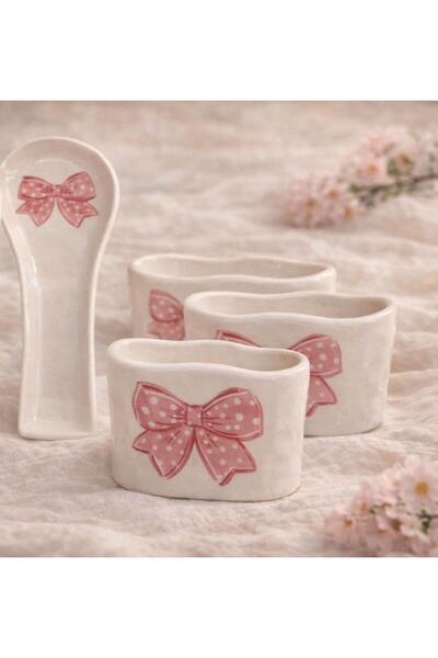 CEZVE HOME Kelebek Patterned Spoon-Sized Sponge Holder Set of 2