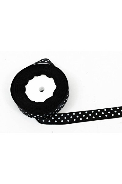 OEM Set 3 role Panglica Satin Cu 3 Buline 2cm/22m Negru