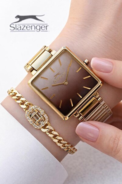 Slazenger Steel Cord 5 Atm Water-Resistant 2-Year-Warranty Women's Wrist Watc...